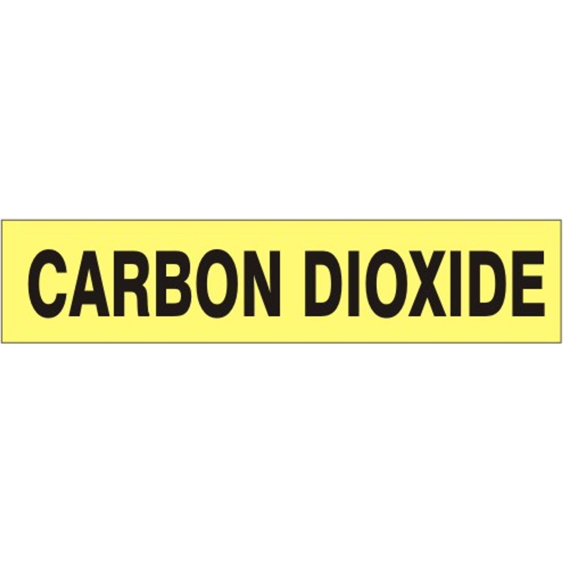 CARBON DIOXIDE   PERFORATED ROLL PIPE MARKER - CARBON DIOXIDE   PERFORATED ROLL PIPE MARKER, 2”X18Y, Adhesive Vinyl