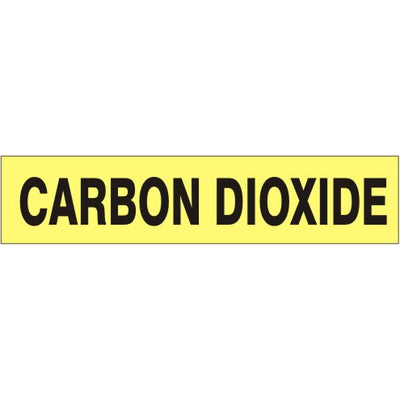 CARBON DIOXIDE   PERFORATED ROLL PIPE MARKER - CARBON DIOXIDE   PERFORATED ROLL PIPE MARKER, 2”X18Y, Adhesive Vinyl