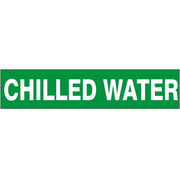 CHILLED WATER  PERFORATED ROLL PIPE MARKER - CHILLED WATER  PERFORATED ROLL PIPE MARKER, 1”X18Y, Adhesive Vinyl