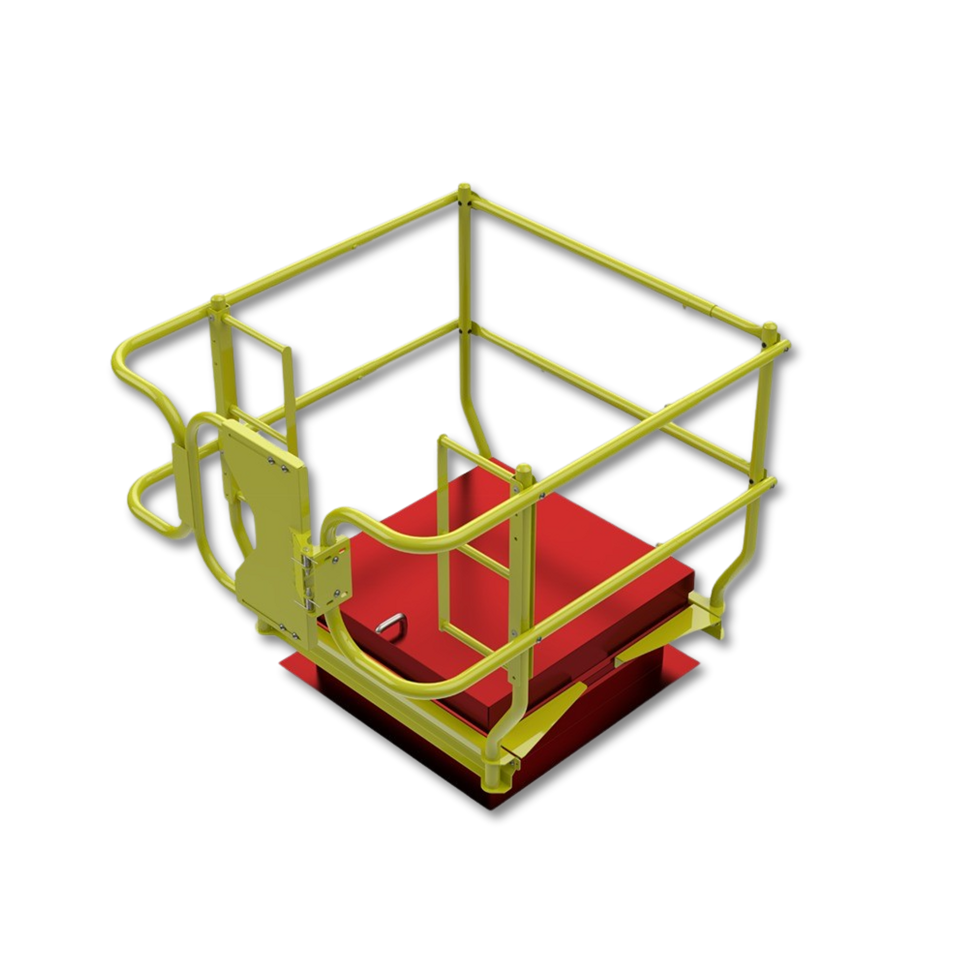 Leading Edge Safety Roof Hatch Rail System For 30" X 30-54" Hatches - PRS-RH-30X30-54-ASM