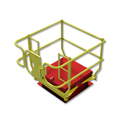 Leading Edge Safety Roof Hatch Rail System For 36" X 30-54" Hatches - PRS-RH-36X30-54-ASM