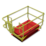 Leading Edge Safety Roof Hatch Rail System For 36" X 54-96" Hatches - PRS-RH-36X54-96-ASM