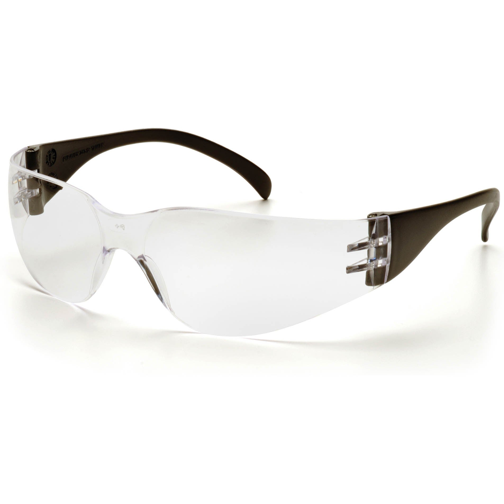 Pyramex Intruder Black Temple/Clear Hardcoated Lens Safety Eyewear