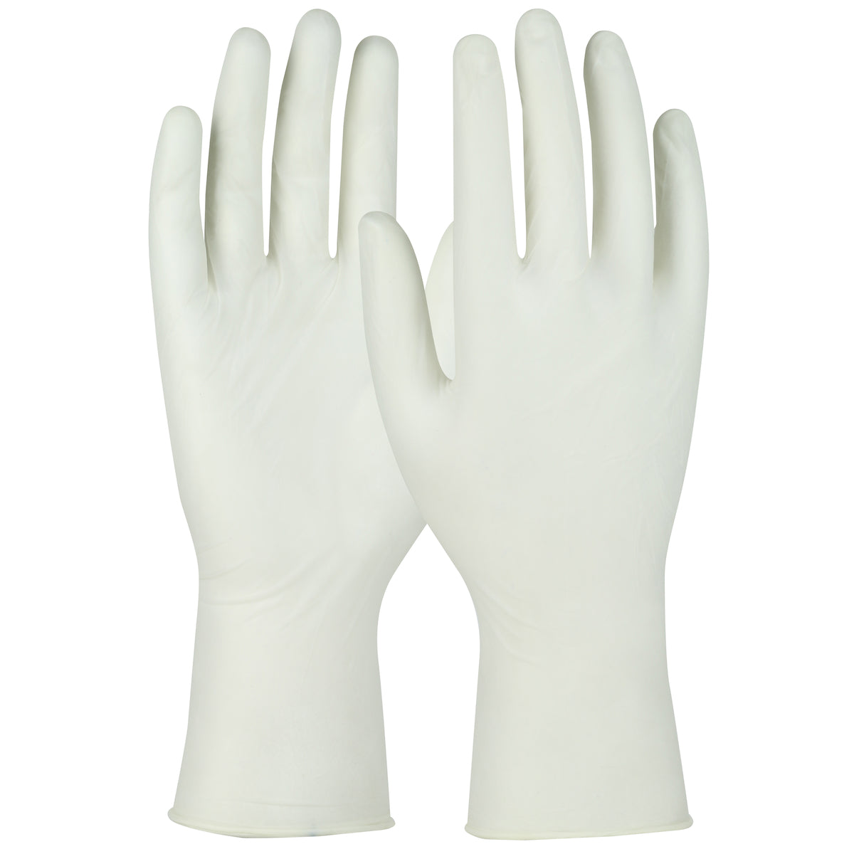 QRP Qualatrile Single Use Class 10 Cleanroom Nitrile Glove w/Finger Textured Grip - 12" - White - 1/CS - Q124