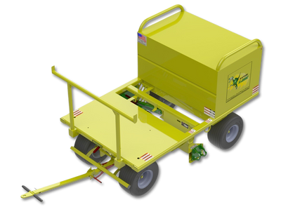 Leading Edge Safety R-2000 Mobile Fall Protection Cart w/ Single 20 cu ft Job Box - R-2000-01-20-ASM