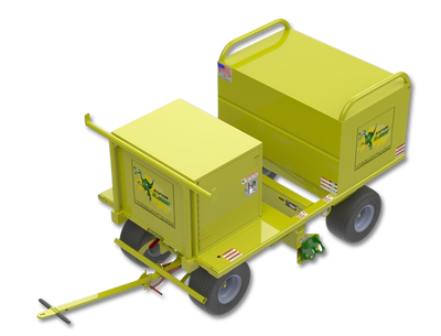 Leading Edge Safety R-2000 Mobile Fall Protection Cart w/ Single 20 cu ft & 10 cu ft Job Box - R-2000-02-20-ASM