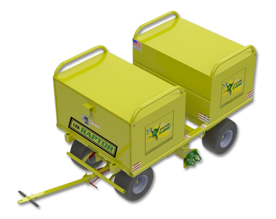 Leading Edge Safety R-2000 Mobile Fall Protection Cart w/ Dual 20 ft3 Job Boxes - R-2000-03-20-ASM