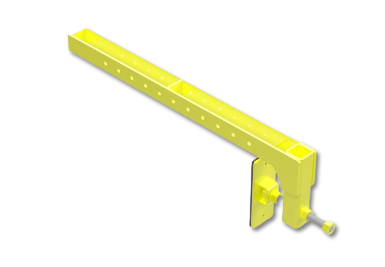 Leading Edge Safety Raptor Rail Parapet Clamp Assembly - RB-01-RC-CF-000