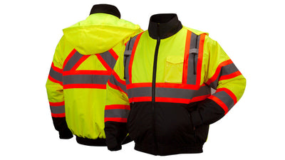 Pyramex RCJ32 Canadian Hi-Viz Lime Winter Jacket