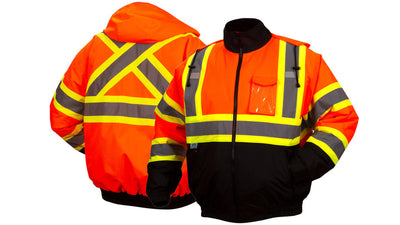Pyramex RCJ32 Canadian Hi-Viz Orange Winter Jacket