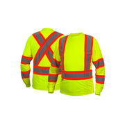 Pyramex - Long Sleeve Moisture Wicking T-Shirt Hi-Viz Lime