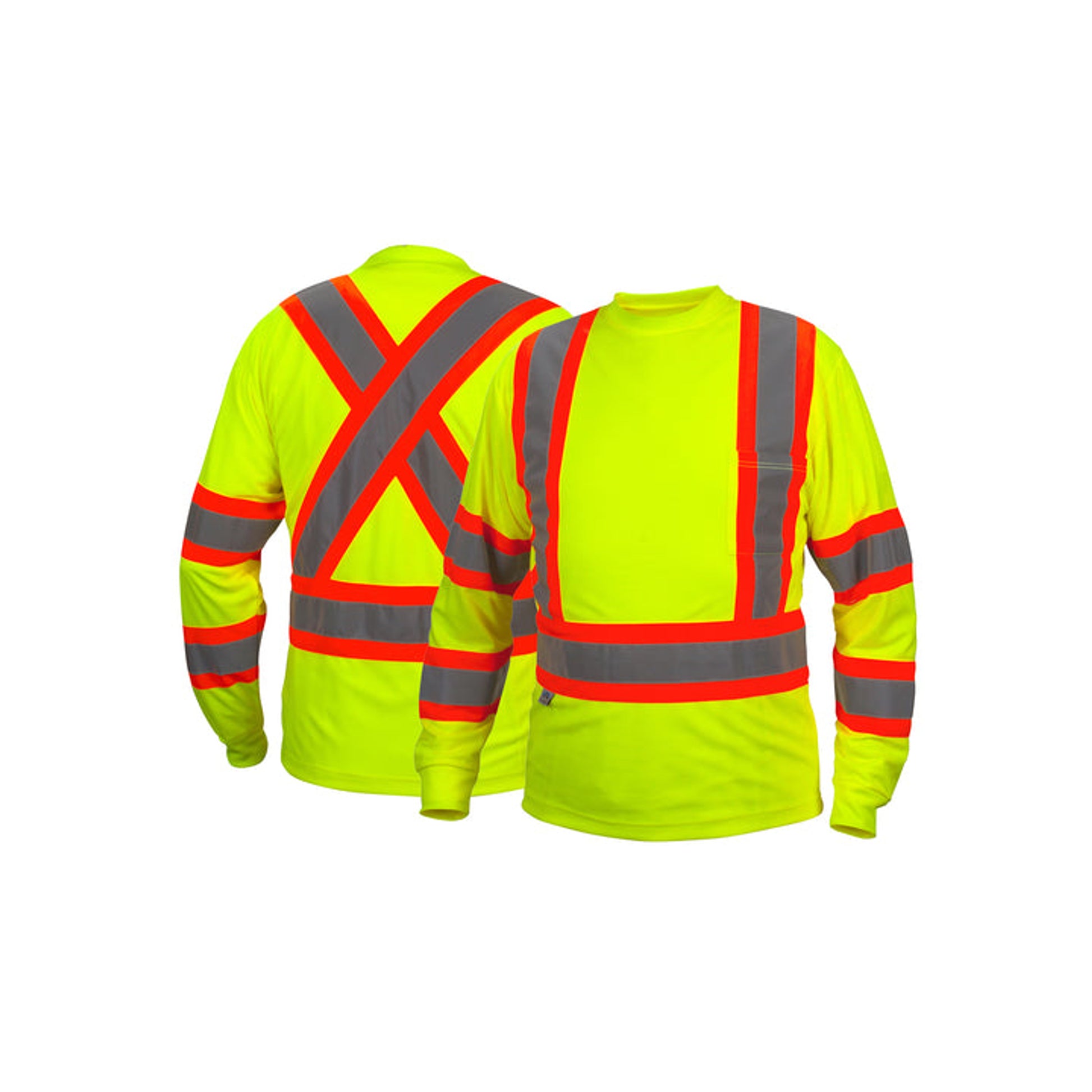 Pyramex - Long Sleeve Moisture Wicking T-Shirt Hi-Viz Lime
