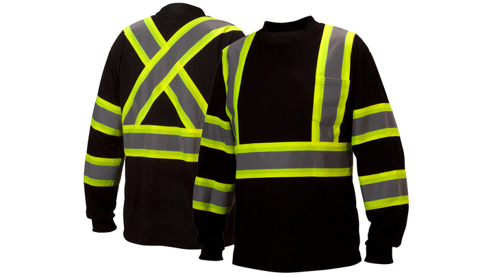 Pyramex -Long Sleeve Moisture Wicking T-Shirt In Black