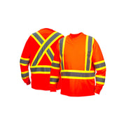 Pyramex -Long Sleeve Moisture Wicking T-Shirt Hi-Viz Orange