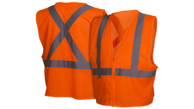 Pyramex RCZ21 Hi-Viz Orange With Reflective Tape Vest