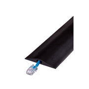 Cable Protector - Rubber Duct - 1-Ch - .5" - 5' Length - Black - RFD1-5