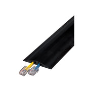 Cable Protector - Rubber Duct - 2-Ch - (2) .4375" Channels - 10' Length - Black - RFD2-10