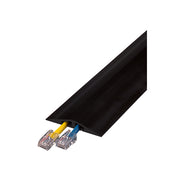 Cable Protector - Rubber Duct - 2-Ch - (2) .4375" Channels - 5' Length - Black - RFD2-5