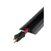 Cable Protector - Rubber Duct - 3-Ch - (1) .75" & (2) .25" Channels - 5' Length - Black - RFD3-5