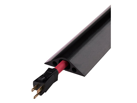 Cable Protector - Rubber Duct - 1-Ch - 1" - 5' Length - Black - RFD4-5