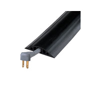Cable Protector - Rubber Duct - 3-Ch - (1) .75" & (2) .4375" Channels - 5' Length - Black - RFD5-5