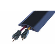 Cable Protector - Rubber Duct - 2-Ch - (2) .875" Channels - 10' Length - Black - RFD6-10