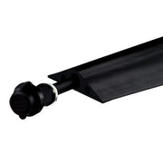 Cable Protector - Rubber Duct - 1-Ch - 1" - Heavy Duty - Slit - 5' Length - Black - RFD7-5
