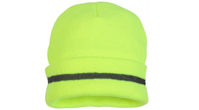 Pyramex RH1 Knit Cap Knit Cap With Reflective Strip - Yellow Work Wear