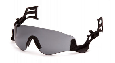 Ridgeline Hardhat Protective Eyewear - Black Temples/Gray H2MAX Anti-Fog Lens - 6/each RIDGE20STM