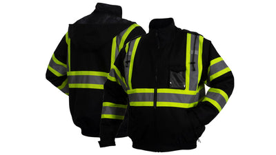 Pyramex RJ37 Black Waterproof Bomber Jacket w/Quilted Liner
