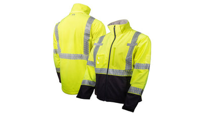 Pyramex RJ40 Hi-Viz Lime Waterproof Softshell Jacket