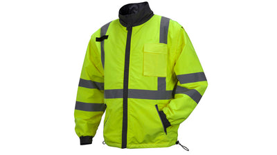 Pyramex RJR34 Hi-Viz Lime 4-in-1 Reversible Jacket