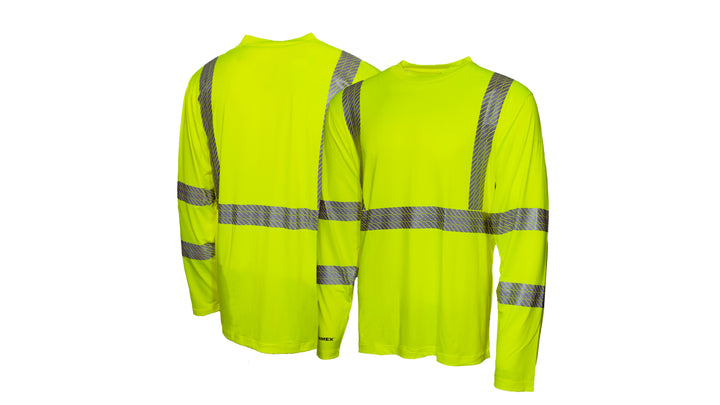 Pyramex - Long Sleeve Pullover Shirt ANSI Rated - Lime