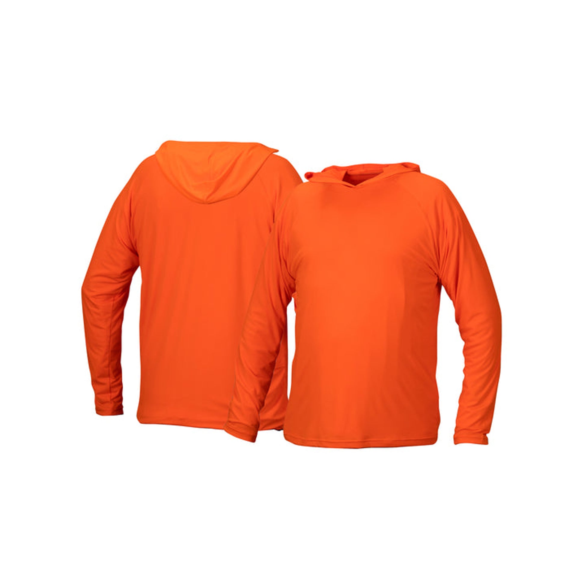 Pyramex- Long Sleeve Pullover Hoodie - Orange Moisture-Wicking