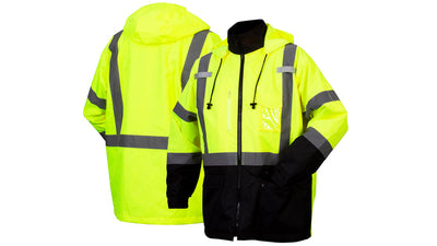 Pyramex RP31 Class 3 Hi-Viz Lime Parka