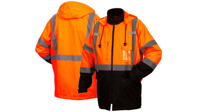 Pyramex RP31 Class 3 Hi-Viz Orange Parka