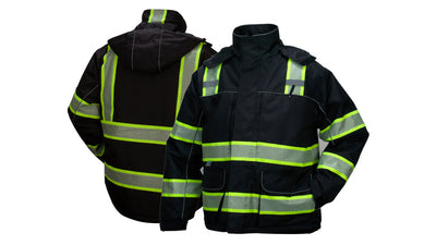 Pyramex RPB35 Black Waterproof Ripstop Parka