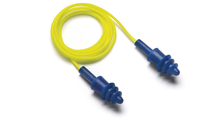 Pyramex - Earplugs - Corded Reusable metal detectable earplugs  NRR 25dB-100 pair/box - 1/Box