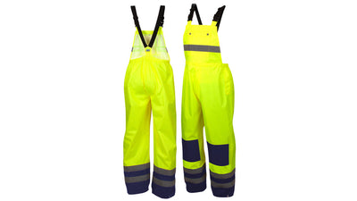 Pyramex RRWB31 Pu/Poly Hi-Viz Bib Overall Pants