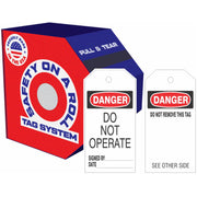 DANGER DO NOT OPERATE TAGS - BACK 1 - DANGER DO NOT OPERATE TAGS - BACK 1, 6X3, Synthetic Roll 100