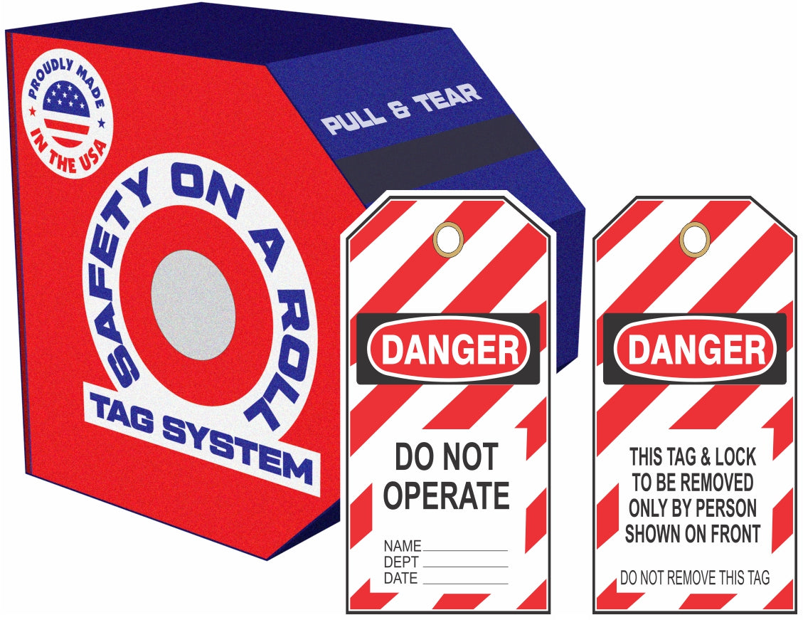 DANGER DO NOT OPERATE TAGS - DANGER DO NOT OPERATE TAGS, 6X3, Synthetic Roll 100