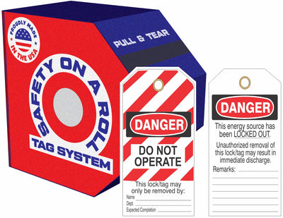 DANGER DO NOT OPERATE THIS ENERGY SOURCE HAS BEEN LOCKED OUT TAGS