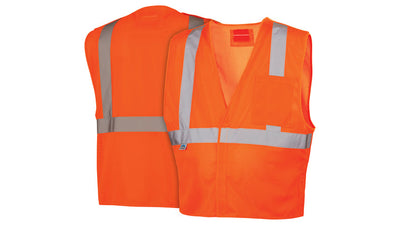 Pyramex RVHL25 Hi-Viz Orange With 5 Point D-Ring Vest
