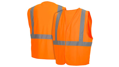 Pyramex RVHLM29 All Mesh Hi-Viz Orange With Plain Bag Vest