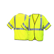 Pyramex - Class 3 - Fr Vest - Lime Modacrylic Flame Resistant Solid Material