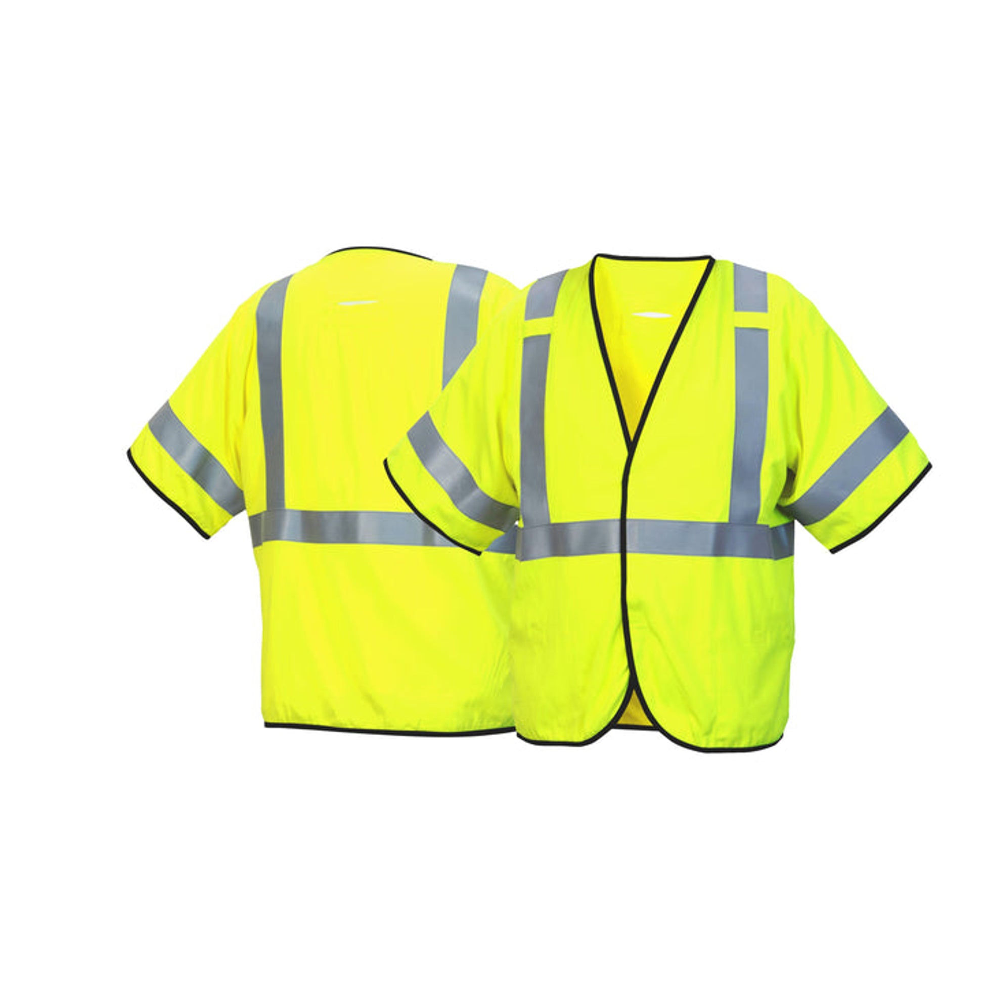 Pyramex - Class 3 - Fr Vest - Lime Modacrylic Flame Resistant Solid Material