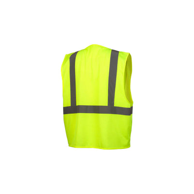 Pyramex Hi-Vis Flourescent Lime Class 2 Vest w/ Pocket - RVZ2110CP