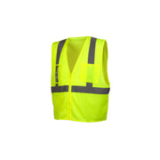 Pyramex Hi-Vis Flourescent Lime Class 2 Vest w/ Pocket - RVZ2110CP