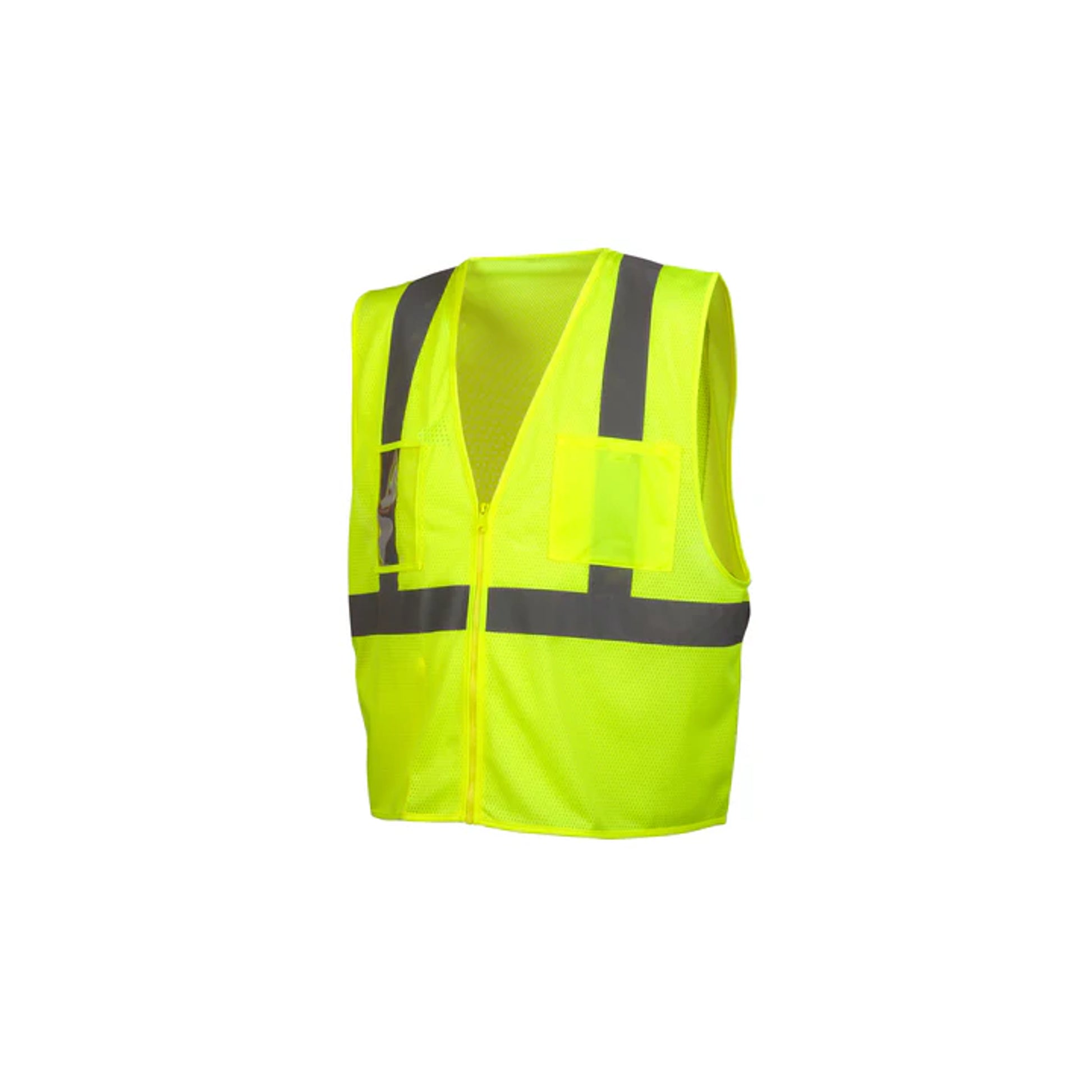 Pyramex Hi-Vis Flourescent Lime Class 2 Vest w/ Pocket - RVZ2110CP