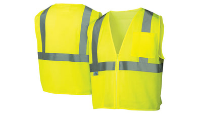 Pyramex Series Hi-Vis Fluorescent Lime Class 2 Vest - RVZ21
